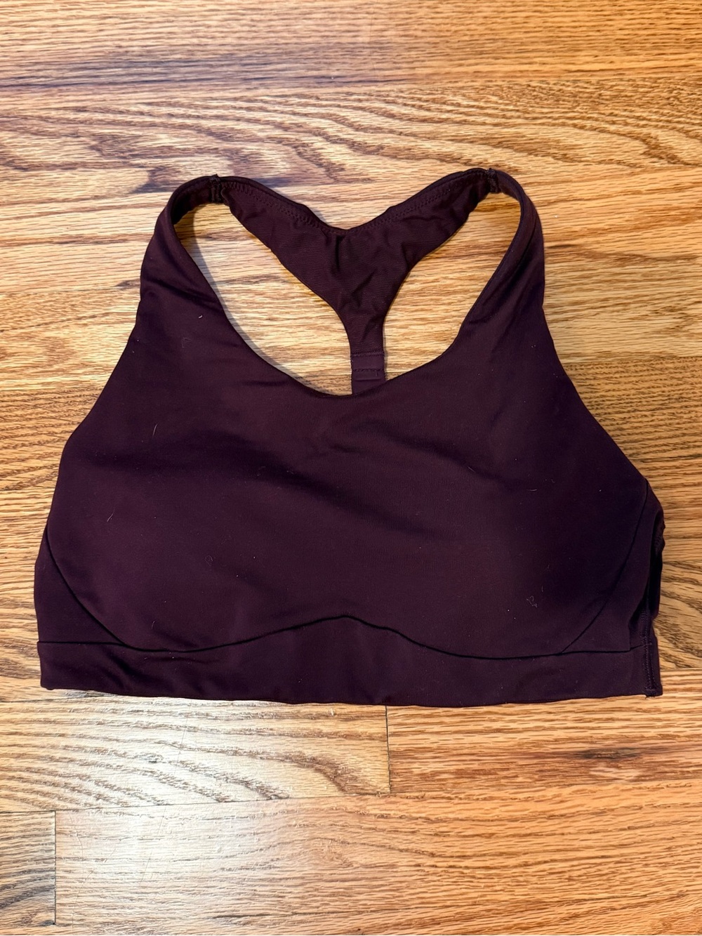 Burgundy/Plum Racerback Sports Bra